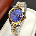Men - Date Only - Two Tone Blue Dial watch
