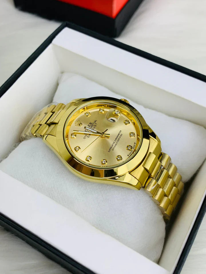 Men - Date Only - Pure Golden Watch