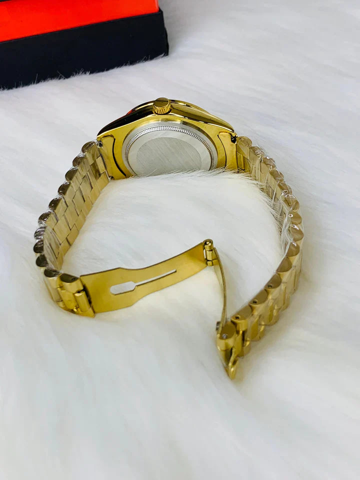 Men - Date Only - Pure Golden Watch
