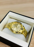 Men - Date Only - Golden Dial Watch